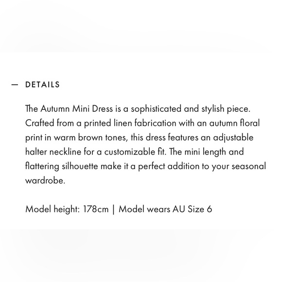 NWT Kookai Autumn Mini Dress Cinnamon
Linen halter mini dress - Picture 5 of 5